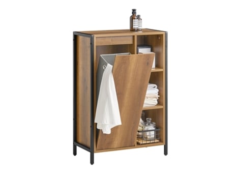Armário de Casa de Banho SOBUY (60 x 30 x 90 cm - PB - Castanho)