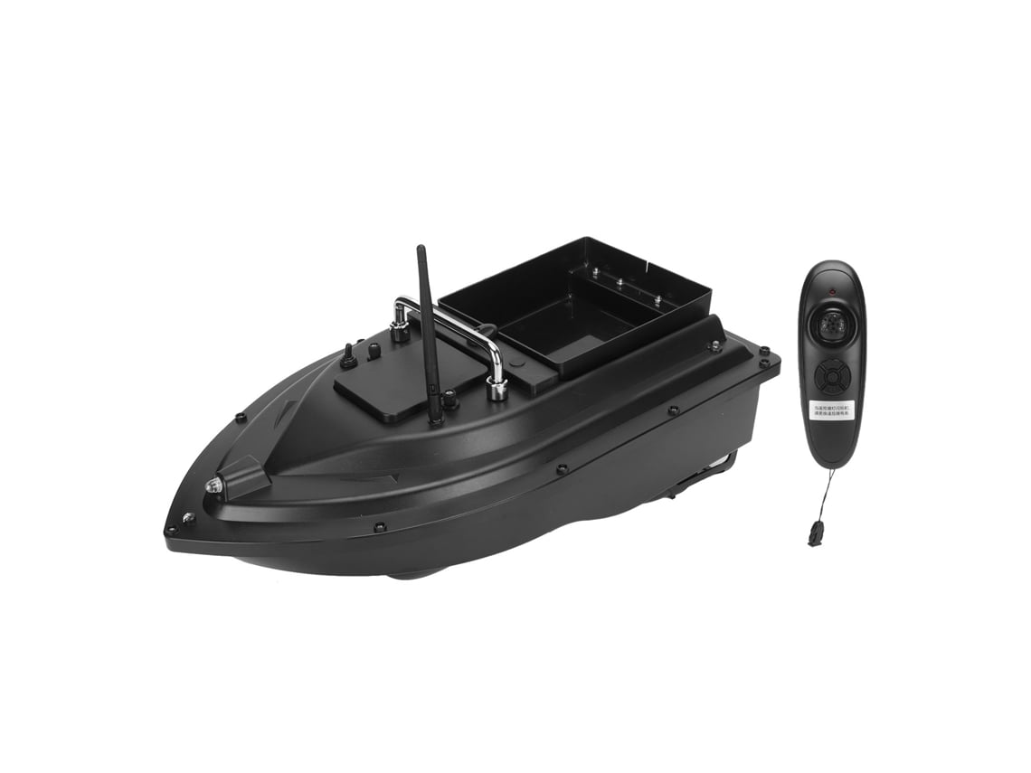 Barco De Isca Rc Inteligente Com Luz Led E Controle Remoto Duplo Motor