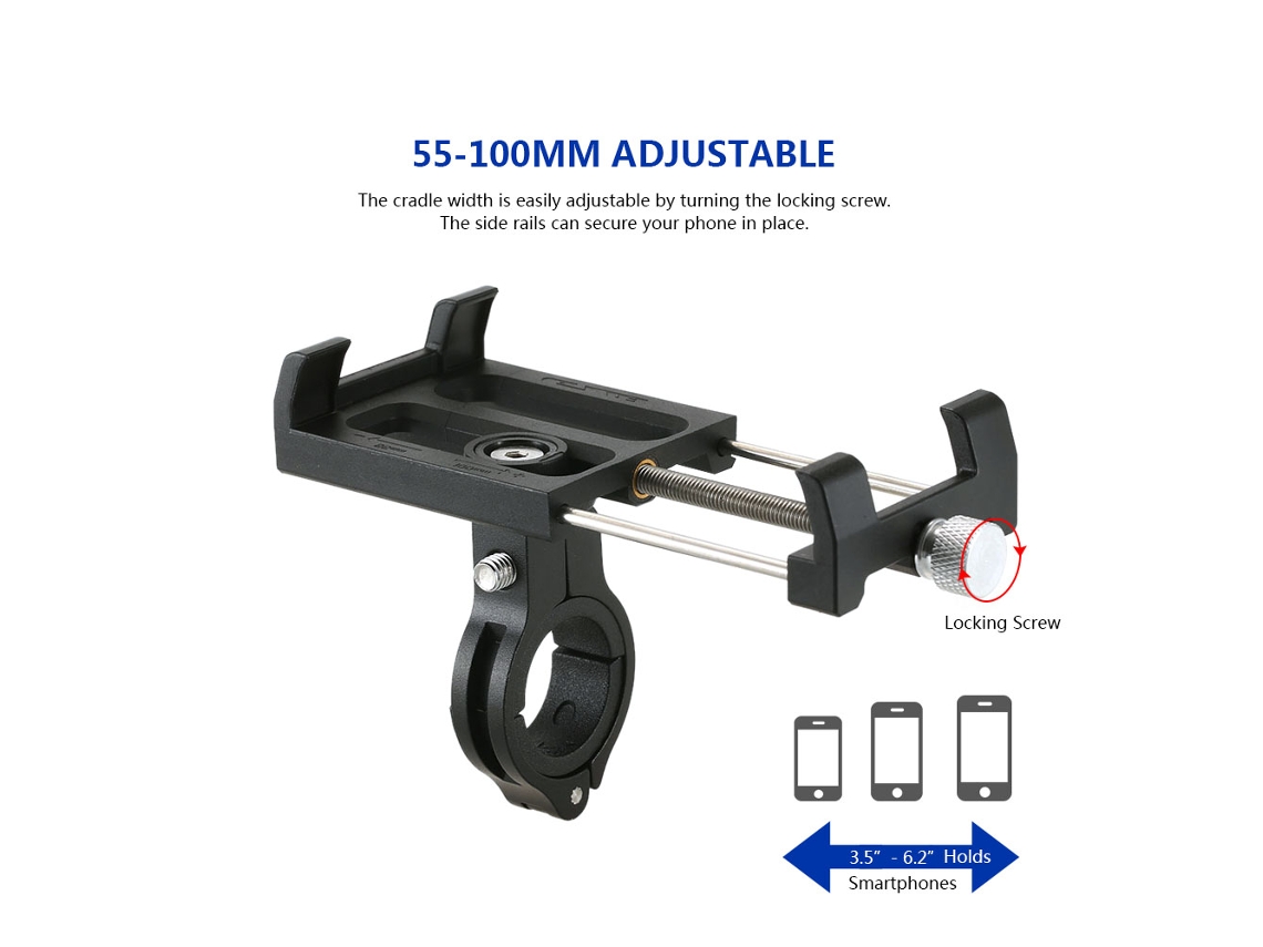 Suporte para Celular Ajustável e Ant Derrame para Bicicleta | S/MARCA