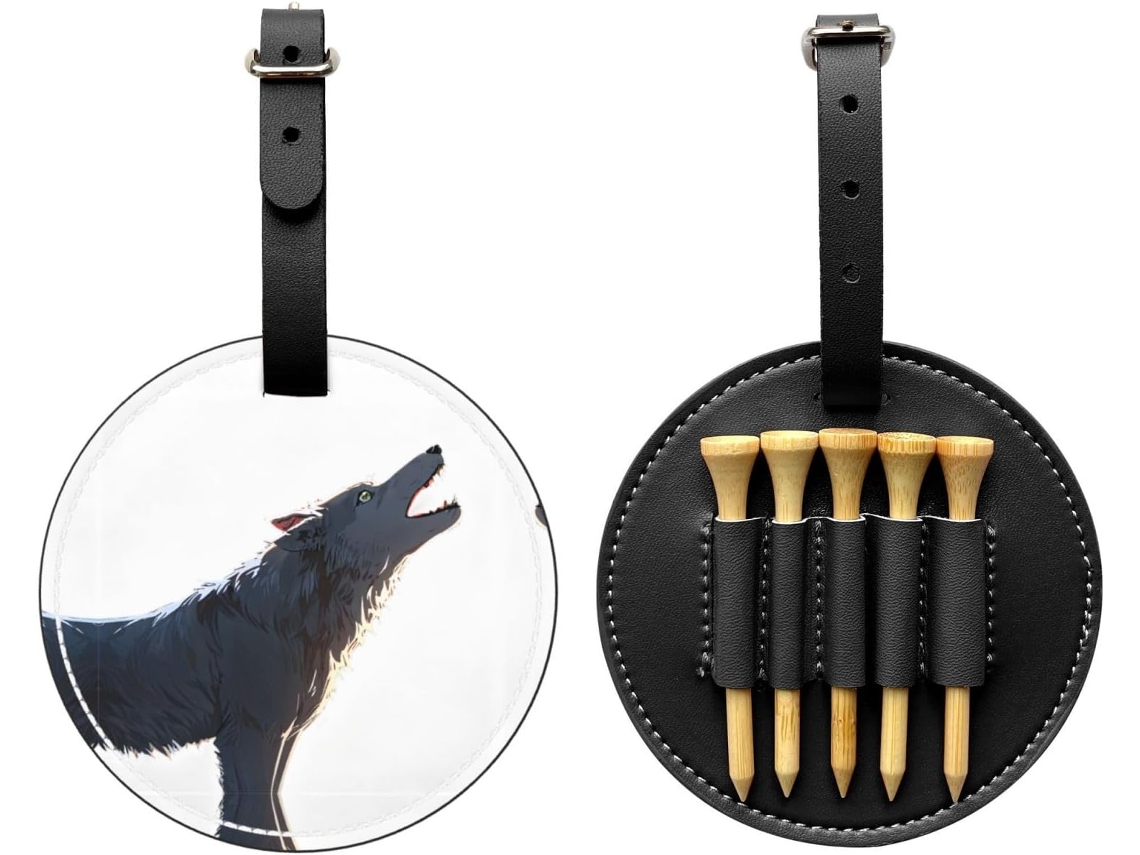 Estojo para tacos de golfe, dobrável, para 7 a 10 tacos, com bolsos com zíper | S/MARCA