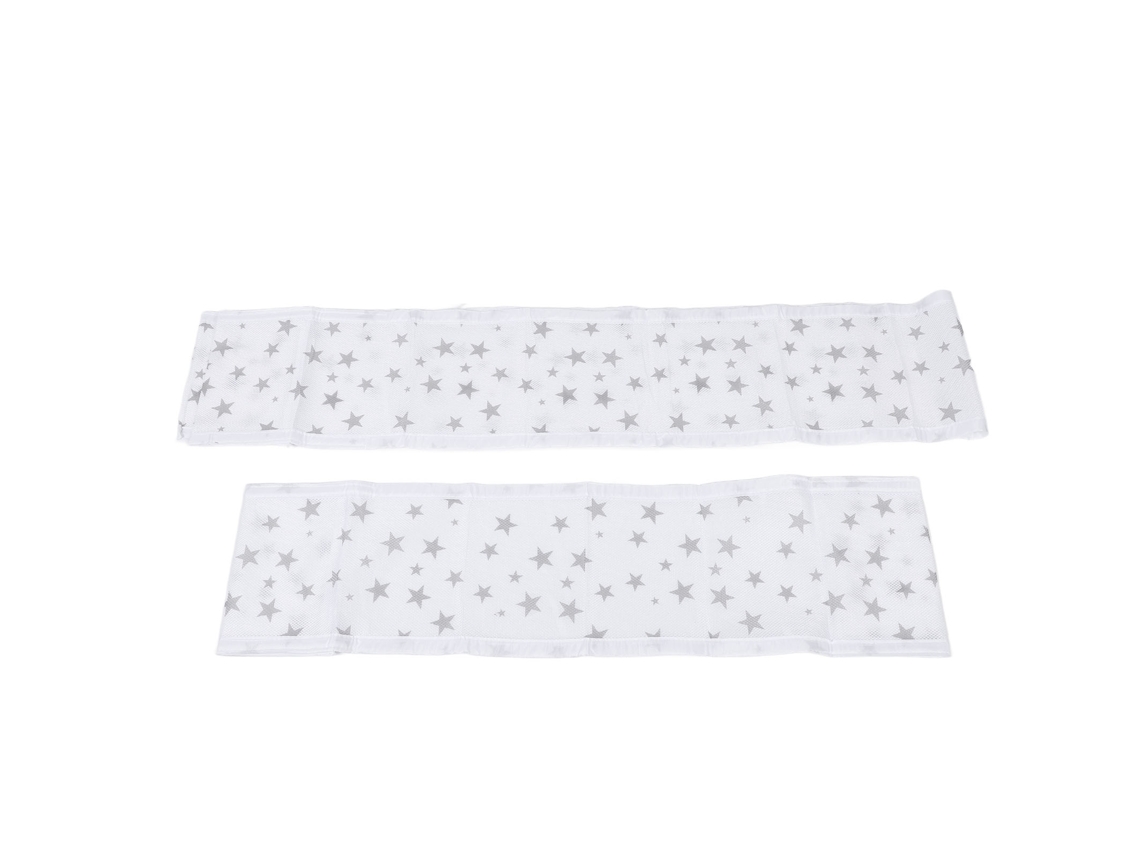 Mali 2pcs Guardrail de Cama Bebê Malha Respirável Anti queda Soft Mesh Crib Liner Protector