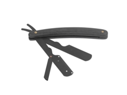 Suporte portátil para barbeador manual reto em aço inoxidável 2026, ideal para uso doméstico e em salões de beleza.