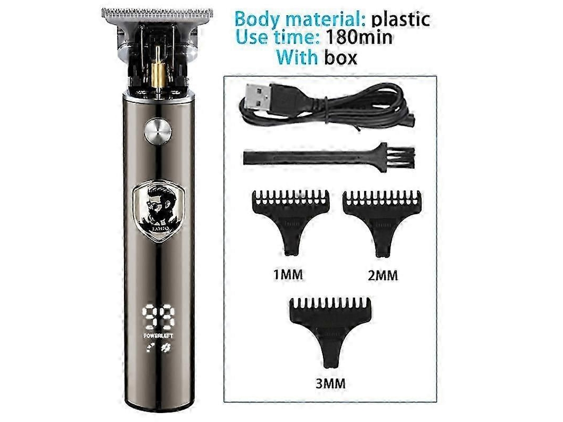 Máquina De Cortar Cabelo Elétrica Profissional Recarregável T9, Modelo 2025/2023, Para Homens, Barbeador E Aparador De Barba. Compatível Com Usb.