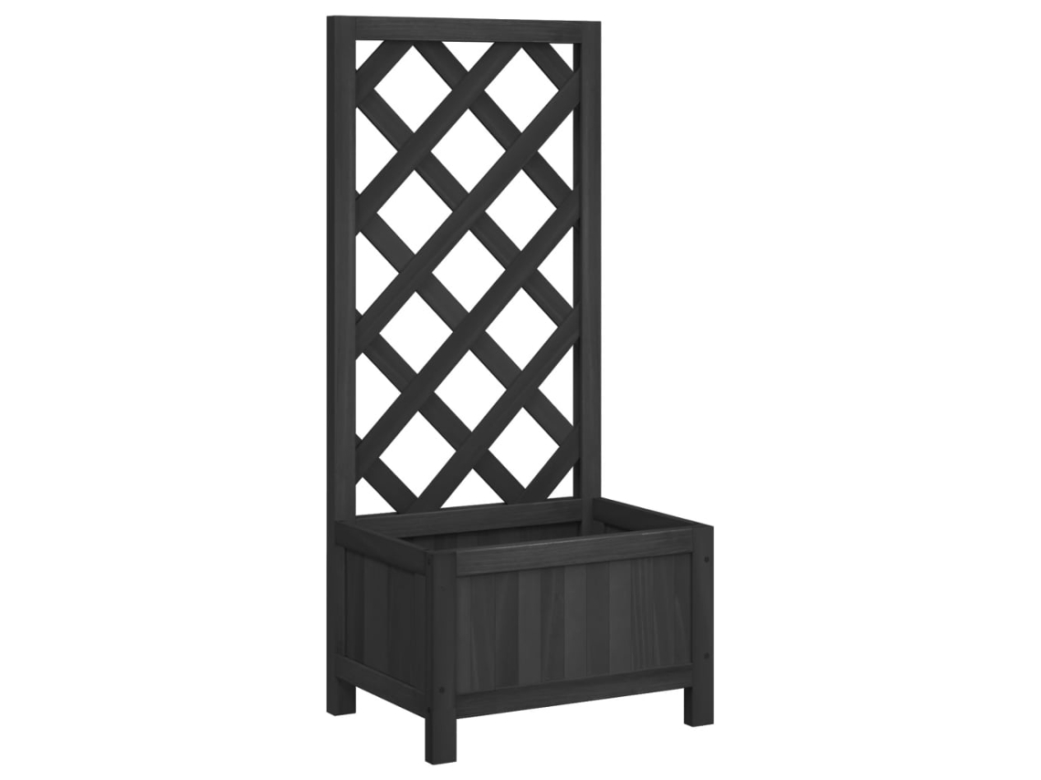 Planter, Planters Vidaxl Preto Madeira (40 X 30 X 90 Cm)