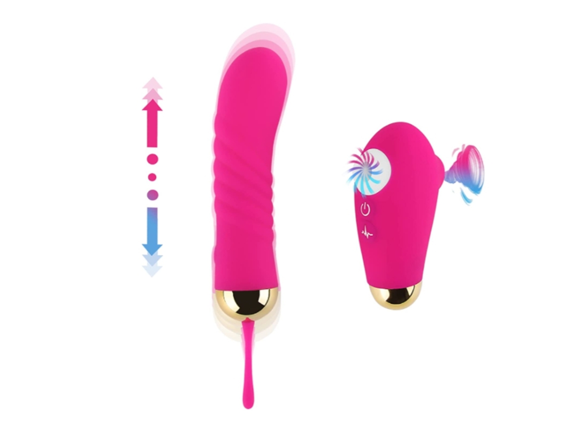 Brinquedo sexual rosa para estimulação do ponto G do clitóris, vibrador de pulso feminino para orgasmos mais rápidos, vermelho