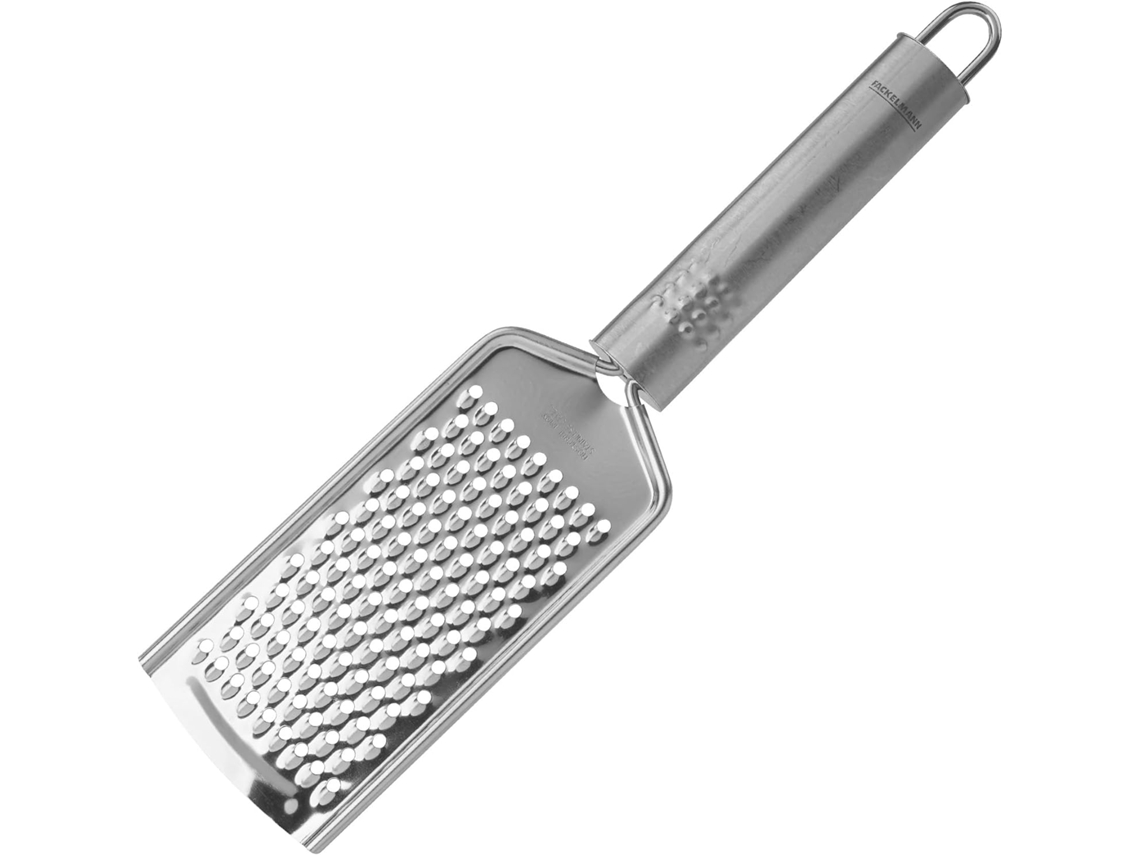 Ralador De Aço Inoxidável, Próprio Para Lava, Louças, Com Cabo Oval, Ideal Para Queijo, Limão E Legumes, 24 X 5 Cm, 1 Unidade