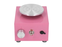 Rueda De Alfarería Mini Rosa Viva Giratória Estável Tamanho Compacto Para Crianças 100‑240v Plug Us