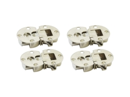 S/MARCA bisagra 3D, ajustable a 90°, oculta, para puertas de armario, conjunto de 4