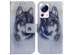 Capa De Celular Flip Em Couro Com Desenho Colorido Para Xiaomi 13 Lite / Civi 2