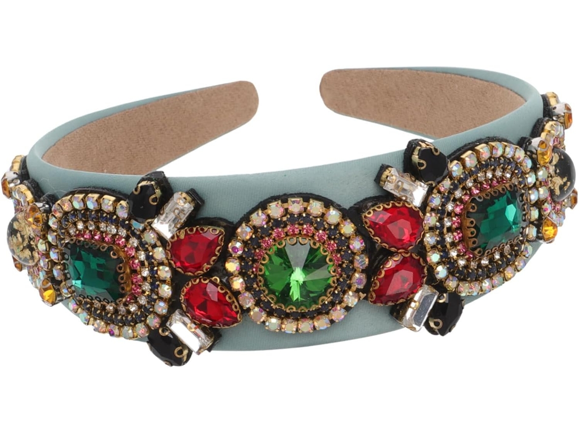 Conjunto De 3 Tiaras Vintage Com Strass, Acessório De Cabelo Elegante Para Ocasiões E Eventos Especiais, Verde.
