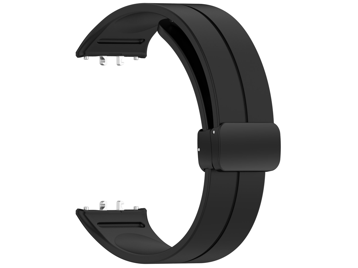 Pulseira Esportiva De Silicone Com Fecho Dobrável, Compatível Com Samsung Galaxy Fit3.preto Yunzii