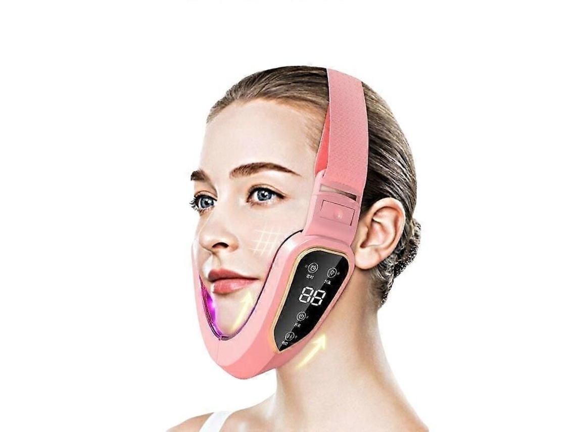 Aparelho de Lifting Facial com Terapia Fótons Led, Massageador Vibratório para Afinamento e Redução da Pap Ada. GOKOCO