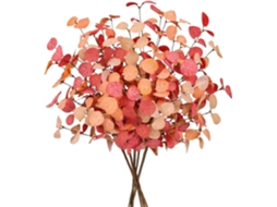 Conjunto de 5 Hastes Artificiais Eucalipto com Folhas, Decoração de Outono para Casa, Folhas Artificiais de Eucalipto para Decoração Outono BRILVIBERA