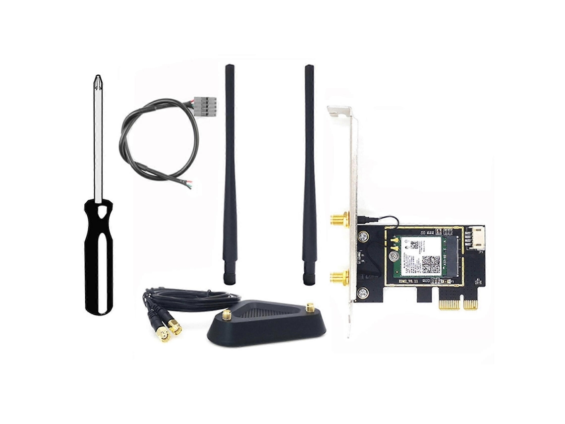 Lurelia Antena Wi-fi Ax210 Wi-fi 6 5374 Mbps 574 Mbps 2,4 Ghz Tri Band 2,4/5/6 Ghz