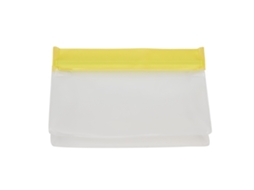 Sacolas de Armazenamento de Alimentos Reutilizáveis À Prova de Vazamento Silicone Amarelo Média S/MARCA