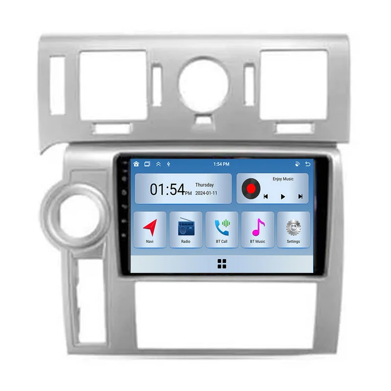 Autorrádio Multimédia Szsmart 6gb Ram 128gb Rom Carplay Para Hummer H2 E85 2007 2009 Carro Rádio Bluetooth Gps Navegação