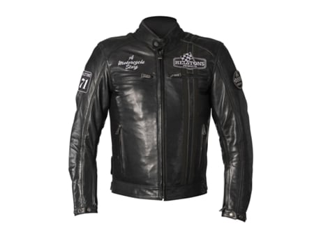 Casaco para Homem HELSTONS (S - Couro - Preto)