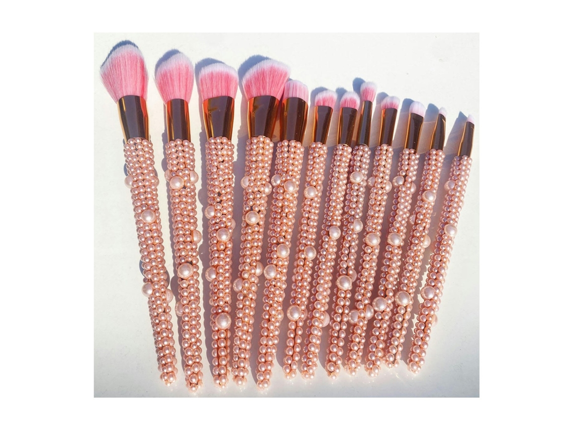 Conjunto de Strass de Diamante Pincéis Brilhantes Conjunto de Pincéis de Base Cosmética 12 Peças Cor 5 LUUCOZK