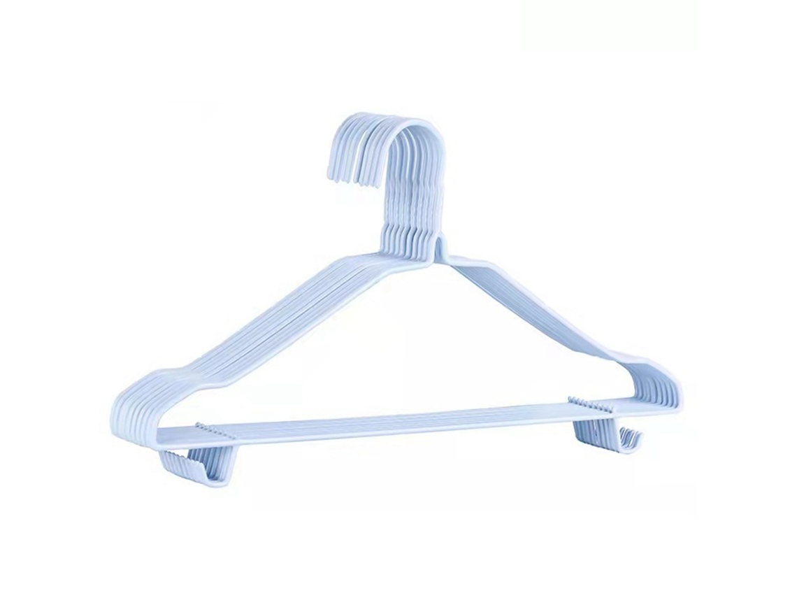 10pcs Cabide Aço Inoxidável 40cm Rack Secagem Azul