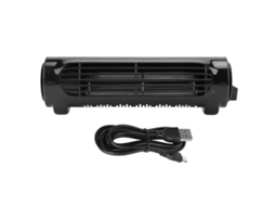 Ventilador de Resfriamento Carro Usb 3 Velocidades Preto