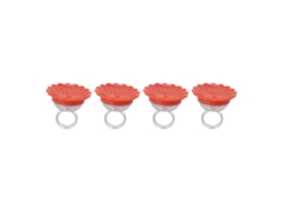 4pcs Comedouro Anel para Beija-flor, Manual, Vibrante e Multifuncional para Exterior