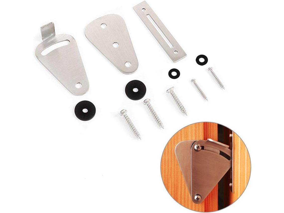 Fechadura De Porta Correr Zjchao, Reforçada, Em Aço, Banheiro, Com Acabamento Durável Em Pintura Eletrostática A Pó
