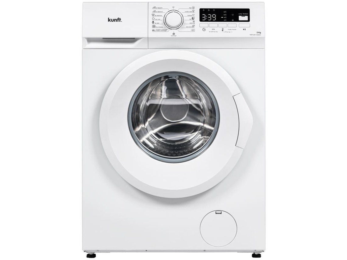 Máquina de Lavar Roupa KUNFT KWM8810 (9 kg - 1400 rpm - Branco)
