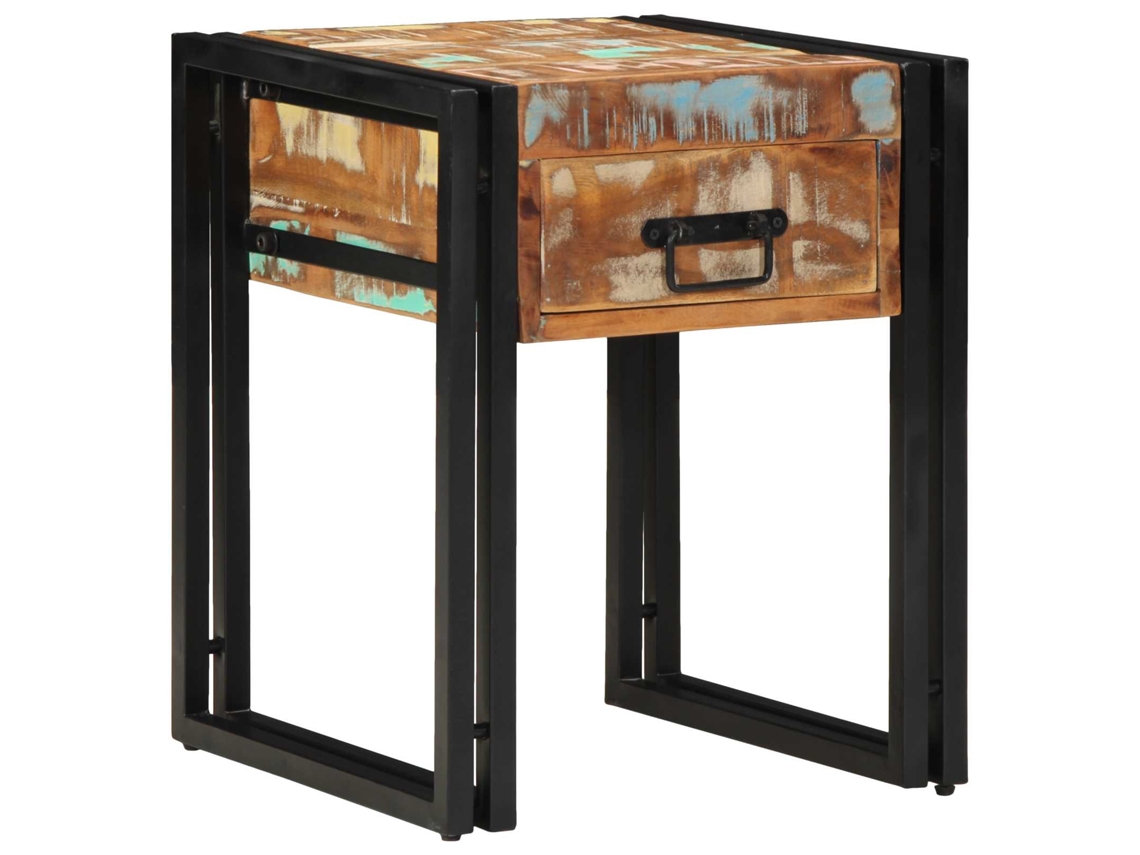 Vidaxl Mesa De Apoio 40 X 40 X 50 Cm Madeira Reforçada Sólida