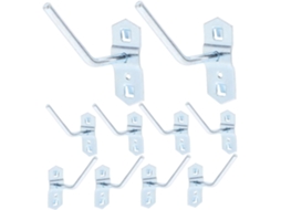 Conjunto De 10 Ganchos Parede Para Armazenamento Ferramentas, Suporte
