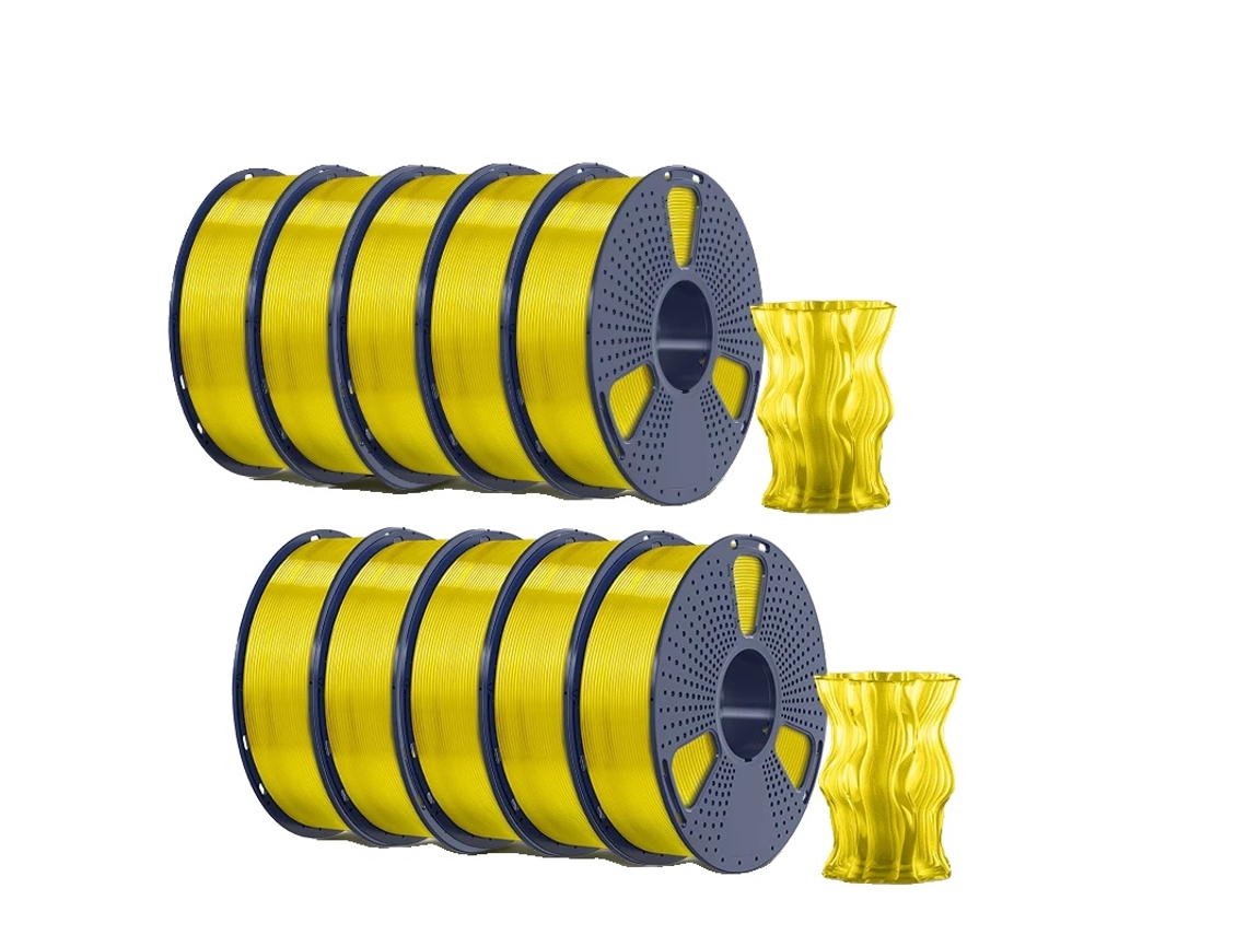 Filamento Para Impressora 3d, Alta Resistãªncia, Baixo Fio, Petg Amarelo Claro Oem