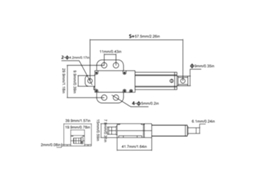 Atuador Linear Micro Elétrico 150n 15mm 12v Ip60