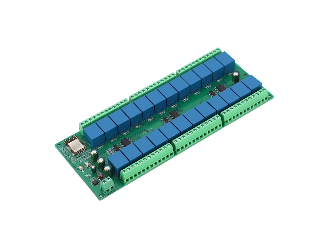 Módulo De Relé De 24 Canais Laxiscreed Com Controlo Wifi Esp8266 Para Automação Residencial