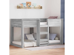 Vidaxl Beliche para Crianças Cinza Sonoma 80 X 200 Cm