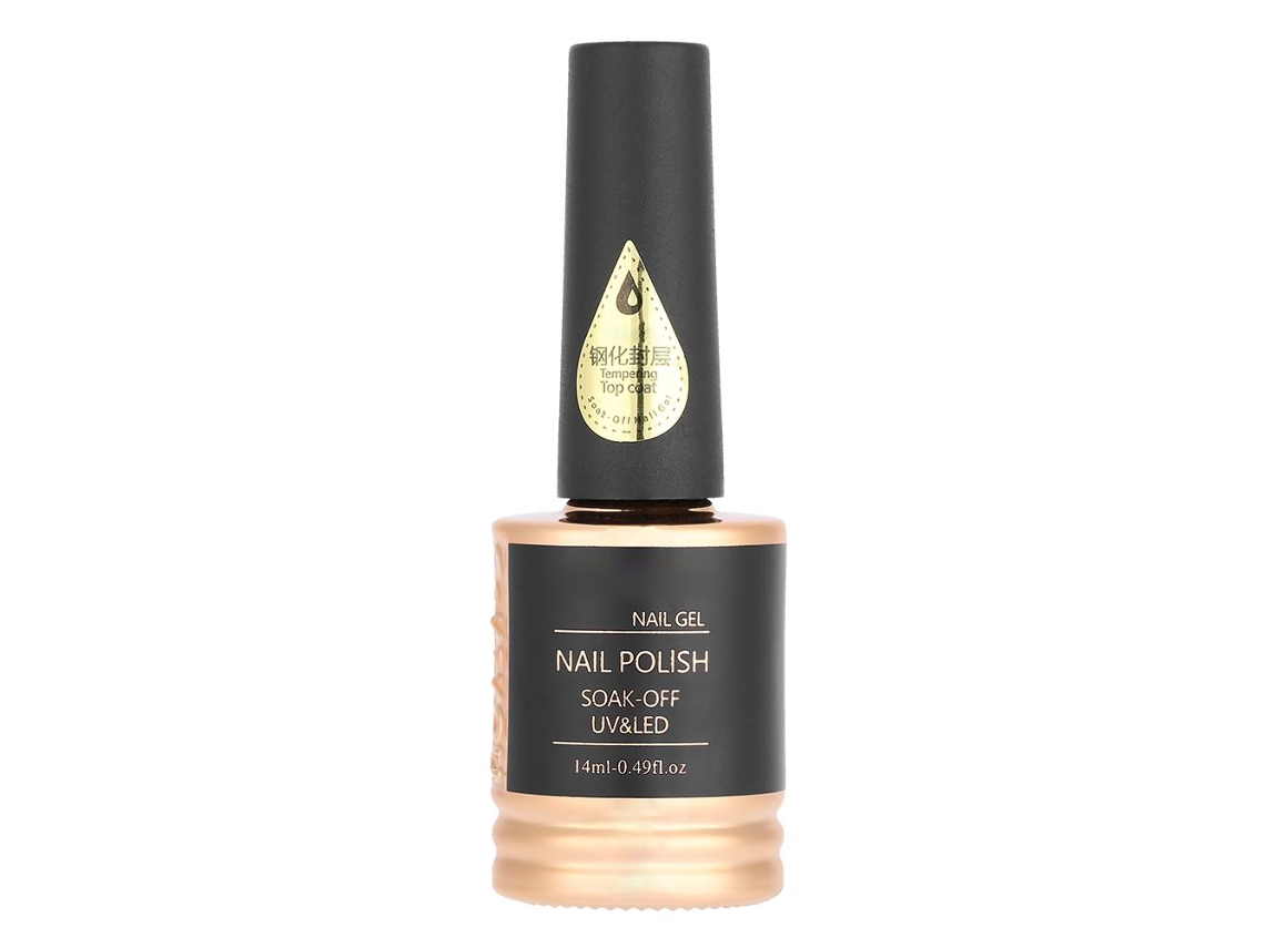 Topcoat Gel De Esmalte De Unha Sem Lavagem Soak Off 14ml Ferramenta Diy De Manicure