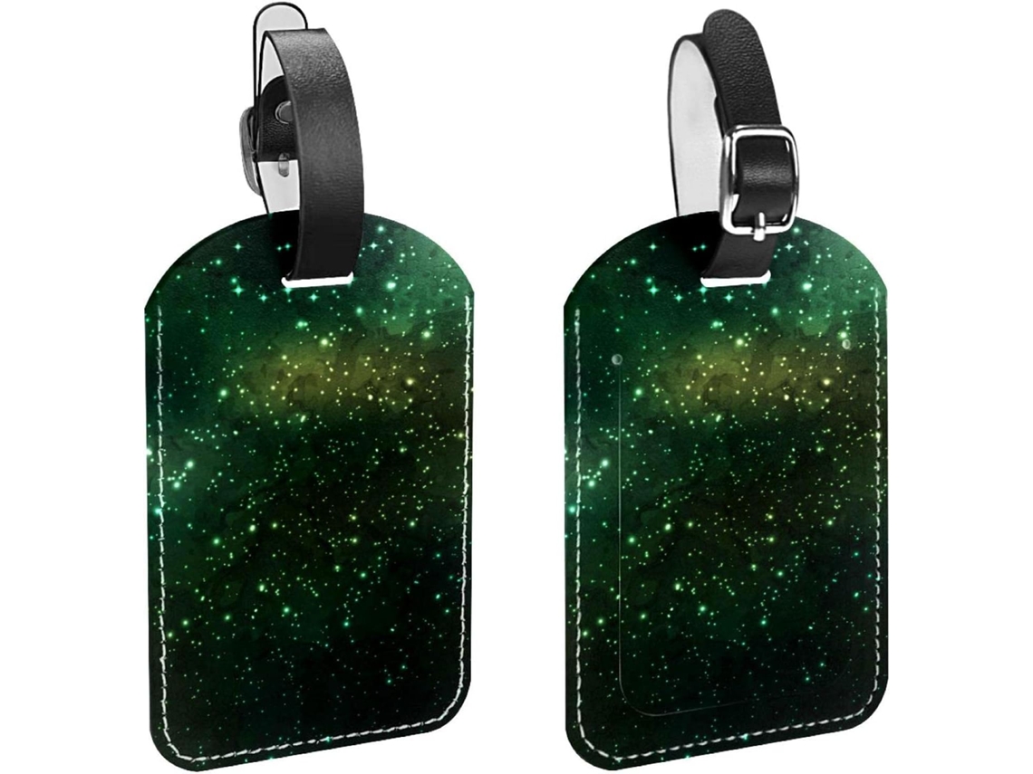 Conjunto De 2 Etiquetas Viagem E Bagagem Masculinas Galaxia Em Poliuretano