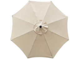 Capota De Substituição Para Guarda-sol, 8 Nervuras, 3 M, Impermeável, Anti-uv, Tecido Bege