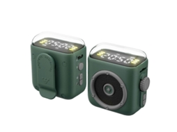 Mini Alto Falante Bluetooth Com Visor De Tempo E Som Hi Fi, Caixa De Música Verde Yunzii