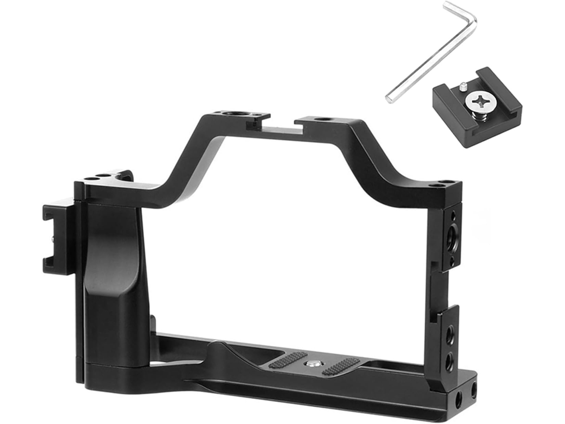 Frame De Alumínio Para Câmera Vídeo Tipo Coelho Com Furos Parafusos 1 4e 3 8 Canon M5 M50 M50ii