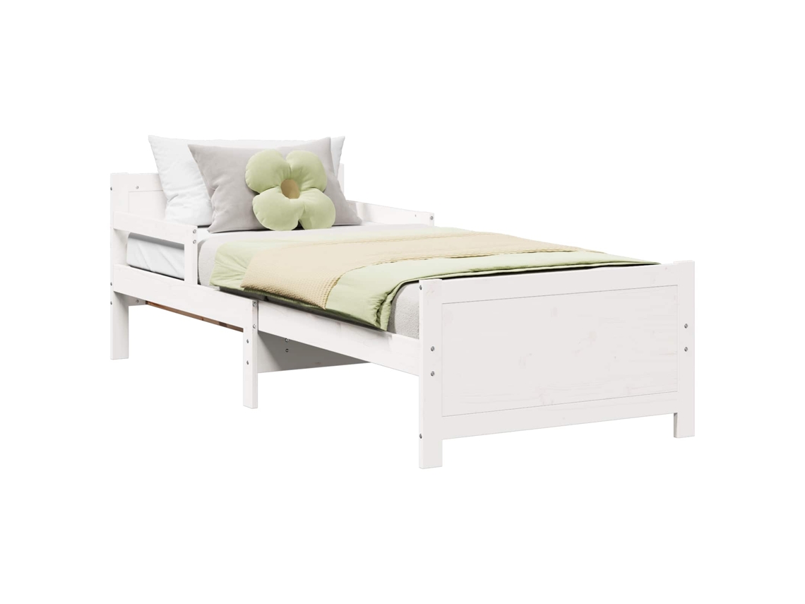 Estrutura da Cama Branco 80x200 cm Madeira Processada MAISON EXCLUSIVE