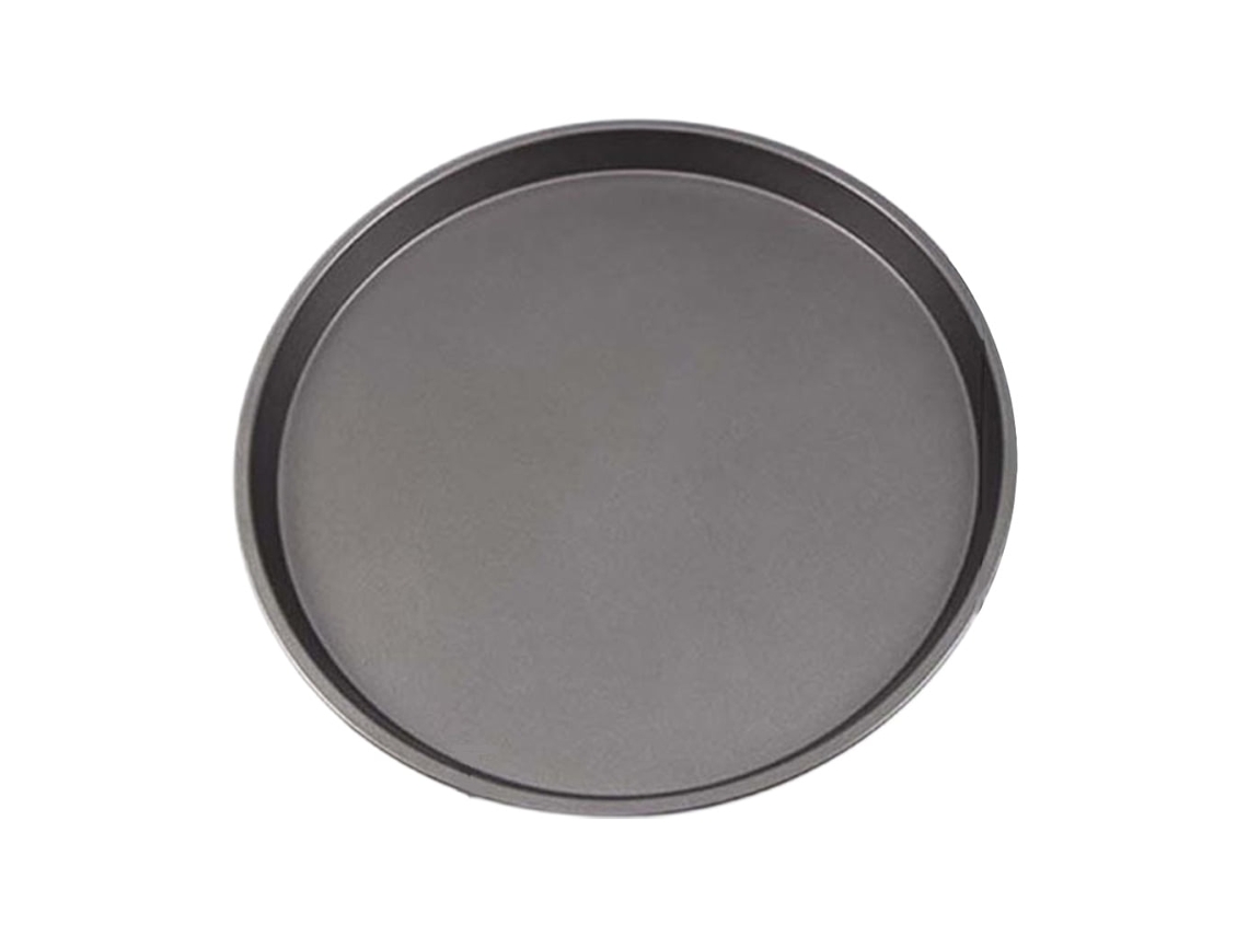 Forma Redonda De Aço Carbono Com Revestimento Antiaderente Para Pizza, Ideal Assar E Grelhar, Distribuição Uniforme Calor Resistente. Reutil