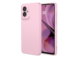Capa Protetora Tkdaddy Para Motorola Moto G55 5g, Tpu Macio, À Prova De Choque, Rosa