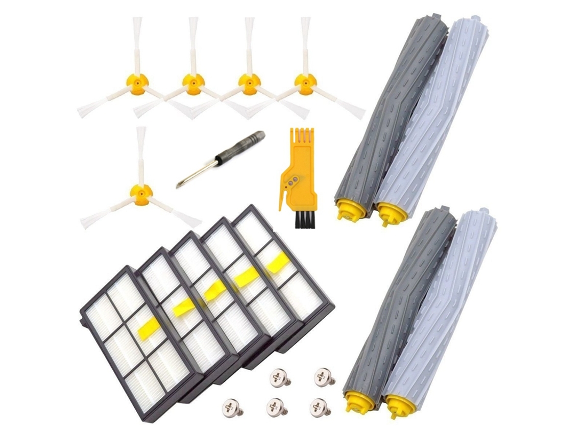 Acessório para Aspiradores IROBOT  I Roomba 860 880 805 860 980 960 es 5 un Filtro Hepa 5 un 3-Armedside 2 Set Debr