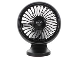 Ventilador USB silencioso compatível com PC, em ABS, para refrigeração de carros.