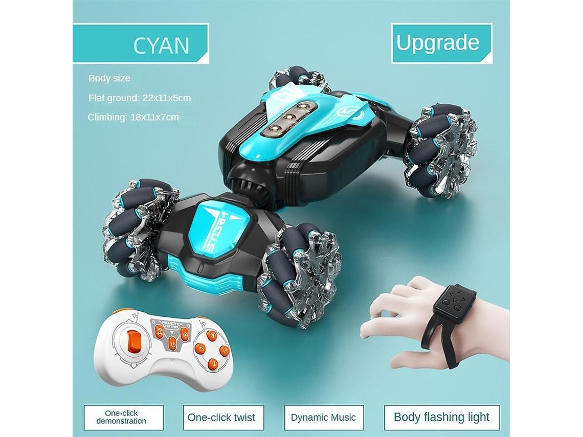 2026 coche Rc Orbi 2024: Coche de Stunt com Sensor de Gestos, Controle Remoto 2.4g e Luz, Presente de Natal