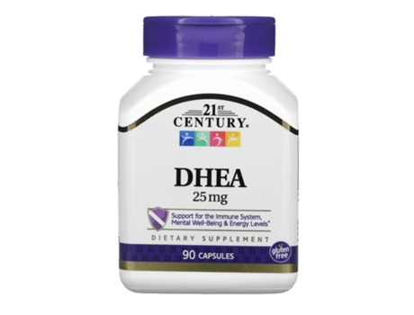 21st Century, Dhea, 25 Mg, 90 Cápsulas