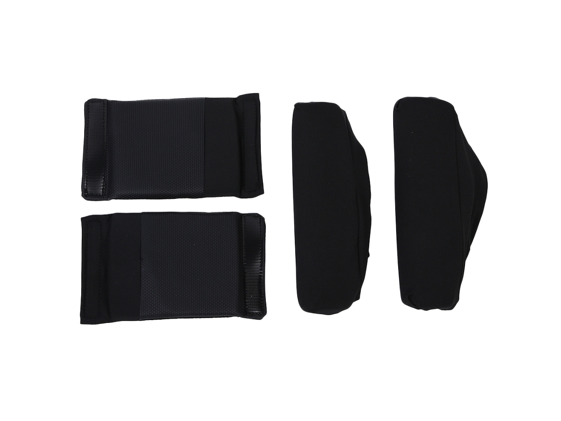 Almofadas Macias Antiderrapantes Para Muletas De Idosos, Suporte Macio Para Braços De Caminhada Slowmoose (preto)