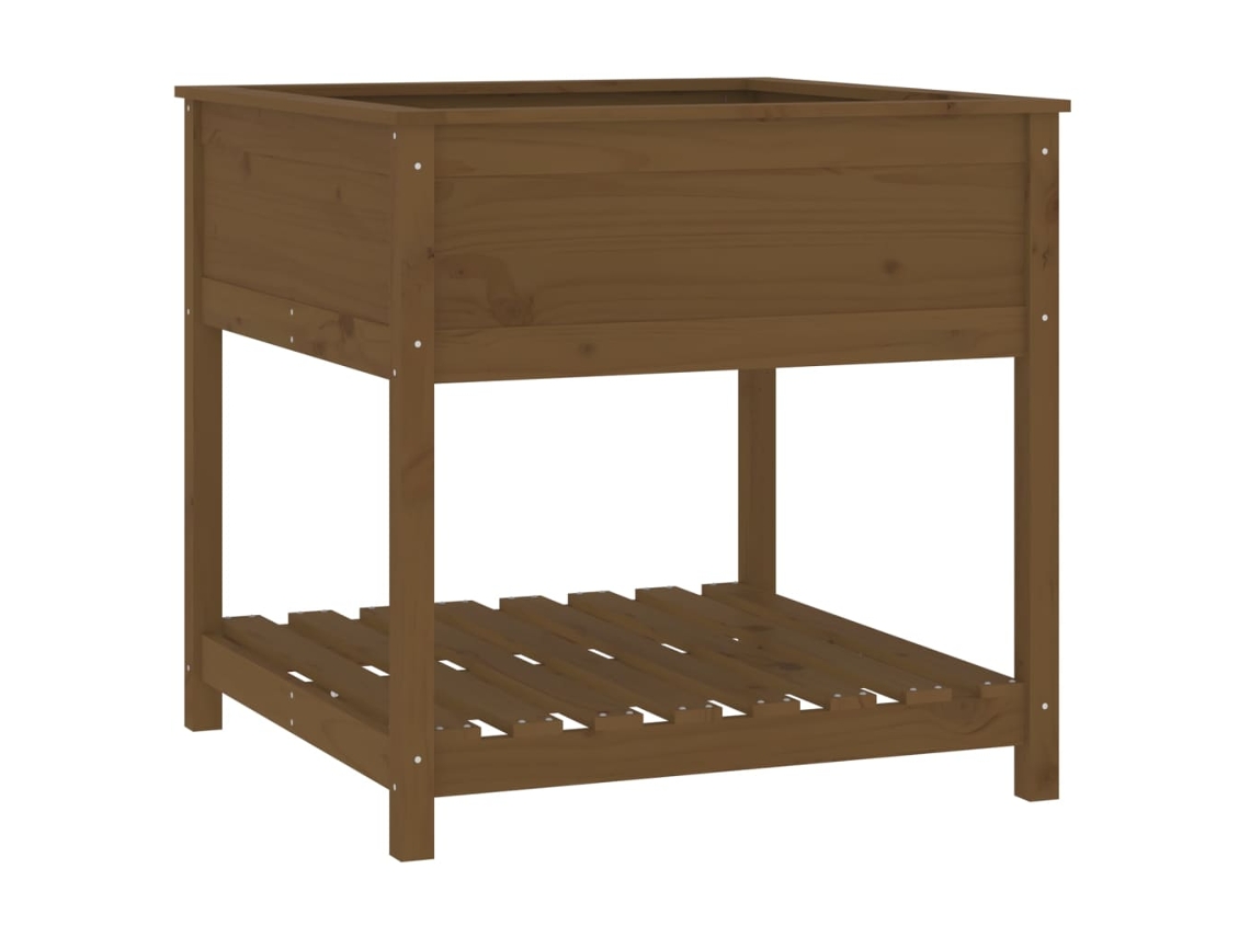 Planter, Planters Vidaxl Marrom Madeira De Pinho (82.5 X 82.5 X 81 Cm)
