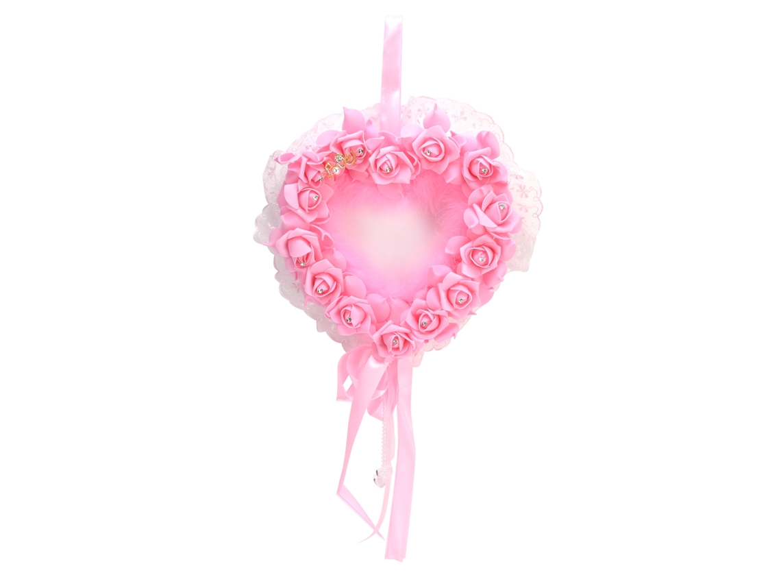 Guirlanda De Corações Artificiais Laxiscreed Para Casamentos E Aniversários - Decoração Floral Rosa