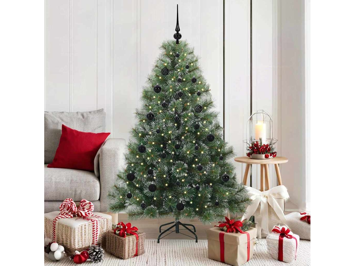 Vidaxl Árvore De Natal Artificial Com 150 Leds Verde 150 Cm Pe E Pvc