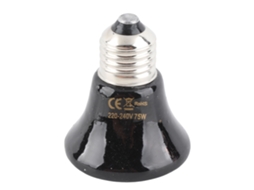 Lâmpada de calor cerâmica mini infravermelha para répteis, anfíbios 220V 240V E27